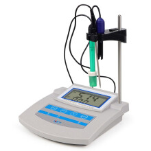 6-in-1 Water Quality Tester PH, TDS, EC, ORP, CF, Temp Benchtop Analyzer for Lab, Aquarium, Pool, Drinking Water EU Plug