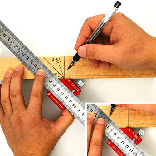 Carpentry Ruler Measuring Tool Marking Angle Ruler Woodworking Measuring Tool Woodworking Ruler 2