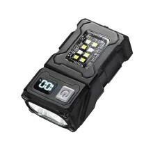 USB Uppladdningsbar LED-Ficklampa Bärbar Magnet Ficklampa Ljus Camping Lantern Side COB Nödljus