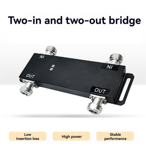 Cavity Bridge RF 2-Input 2-Output 3dB Bridge N Female Same Frequency Combiner 790-3800MHz Bridge 2