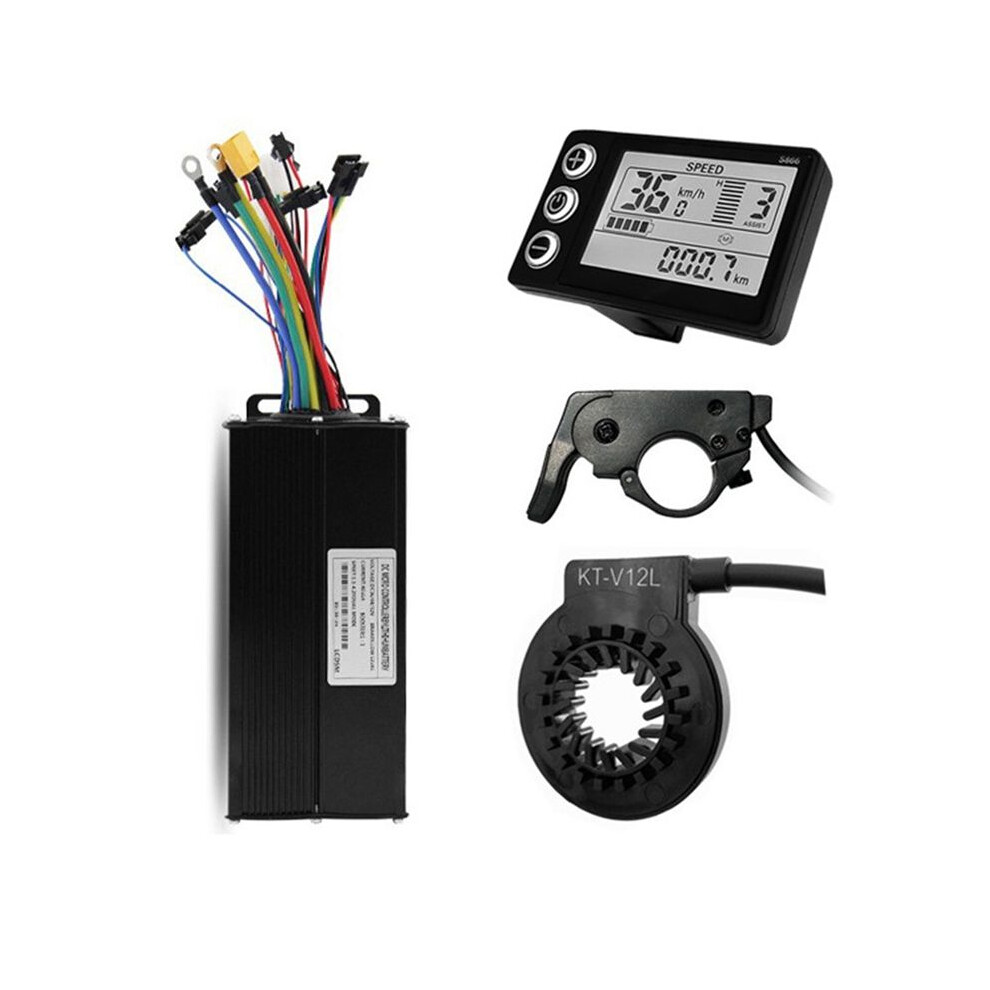 Ebike Sine Wave Controller 400A Three-Mode 36V/48V/52V With S866 Lcd Color Display For Ebike 6132795408649