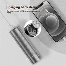 Flashlight Strong Light Outdoor Super Bright Hand Warm Treasure Flashlight Battery 4000mAh 21700 Flashlight
