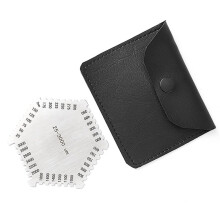 10PCS Wet Film Comb 25-3000um Thickness Gauge High Accuracy Stainless Steel with Storage Case