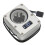PC Water Cooling Flow Meter Indicator 12V Small 3pin Interface G1/4 Thread Pom Rustproof Computer Flow Meter Silver 1