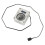 PC Water Cooling Flow Meter Indicator 12V Small 3pin Interface G1/4 Thread Pom Rustproof Computer Flow Meter Silver 6