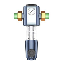 Cleaning Pre Filter with Pressure Gauge 360 High-Pressure Backwash Filtration System Reusable Whole House Filter C