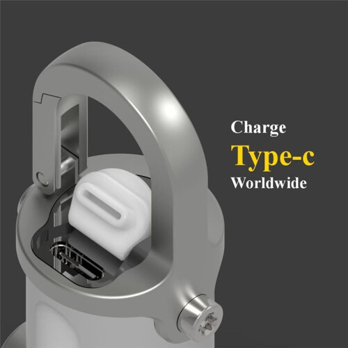 Portable LED Work Light Keychain Pendant USB Rechargeable Flashlight Keyring for Camping Pocket Sized Key Chain Tool 2