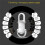 Portable LED Work Light Keychain Pendant USB Rechargeable Flashlight Keyring for Camping Pocket Sized Key Chain Tool 4