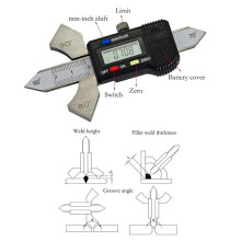 Digital Readout Welding Meter, Welding Test Ruler 4 Angle Display: 60, 70, 80, 90 Reading Inches, Metric, Inches