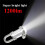 Portable LED Work Light Keychain Pendant USB Rechargeable Flashlight Keyring for Camping Pocket Sized Key Chain Tool 2