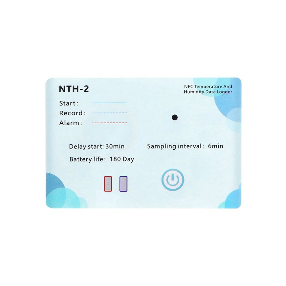 Nfc Wireless Data Recorder 180 Days Data Logger Lcd Indicator 500,000 Groups For Chemical Nfc Temp Humidity Logger 6132701559335