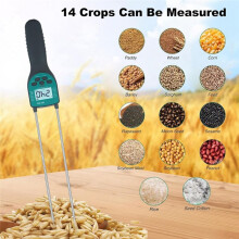 Hay Moisture Tester Digital Grain Moisture Content Meters Measurable for 14 Type Grains for Paddy Wheat Corn