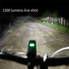 MEROCA 4000mAh Bike Light USB Rechargeable 1500 Lumen Bicycle Headlight Waterproof Super Bright Front Lights Cycling Flashlight