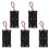 OUNONA5pcs2 * Κουτί θήκης μπαταριών 3.7V AA με καλώδια Θήκη μπαταρίας (μαύρη) 1