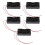 OUNONA5pcs2 * Κουτί θήκης μπαταριών 3.7V AA με καλώδια Θήκη μπαταρίας (μαύρη) 8