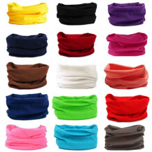 Lenço de cabeça feminino de cor lisa para ciclismo, bandana, acessório de cabeça quente