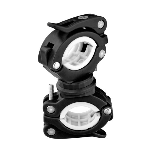 Bike Handlebar Extender Flashlight Mount1Pcs Black White Plastic Rubber Cycling Light Holder 2