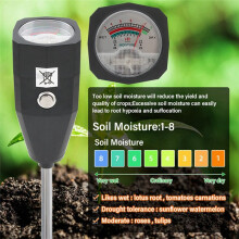 Détecteur de 2 en 1 Testeur D'Humidité Du PH Mètre Moniteur Plantes de Jardin Outil D'Analyse de L'Acidité Du Sonde 150 mm