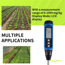 Soil Nutrient Meter Quick-Acting Nitrogen Analyzer Fertility Tester Gardening Agriculture LED Soil Tester LY606+LY601