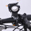 Bike Handlebar Extender Flashlight Mount1Pcs Black White Plastic Rubber Cycling Light Holder 8