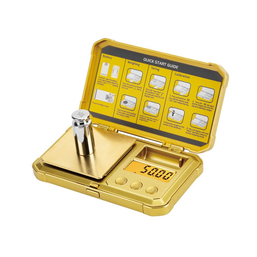 Digital Jewelry Scale 200G 0.01G Pocket Scales With 50G Calibration Weight Scale For Professional Weighing 4711816279073