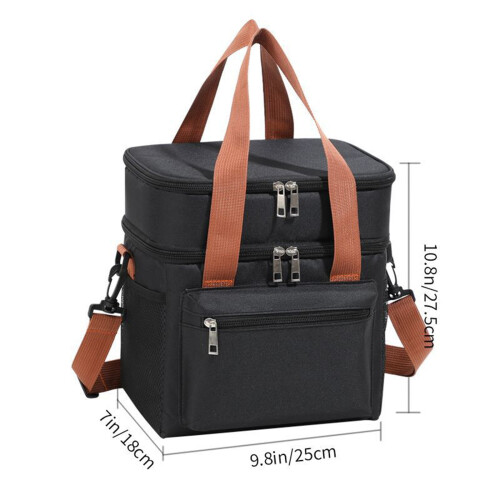 Isolierte Lunchtasche 27,5 x 25 x 18 cm, Doppelfach 2