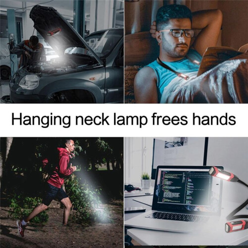 Neck Light Emergency Flashlight Knitting Light Crochet Light Book Light Around Neck, Flexible Rechargable Work Light 1