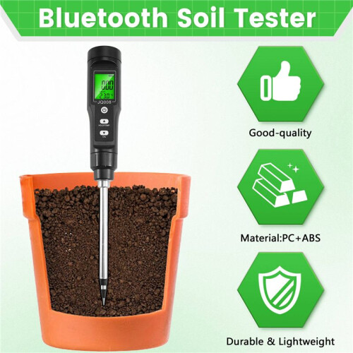 LCD Digitale Bodemtester 0,00-10,00 MS/cm Bodem EC-Meter Handheld EC/TEMP 2-in-1 Bodemdetector ATC-Temperatuurdetectie 2