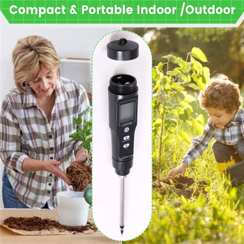 LCD Digitale Bodemtester 0,00-10,00 MS/cm Bodem EC-Meter Handheld EC/TEMP 2-in-1 Bodemdetector ATC-Temperatuurdetectie