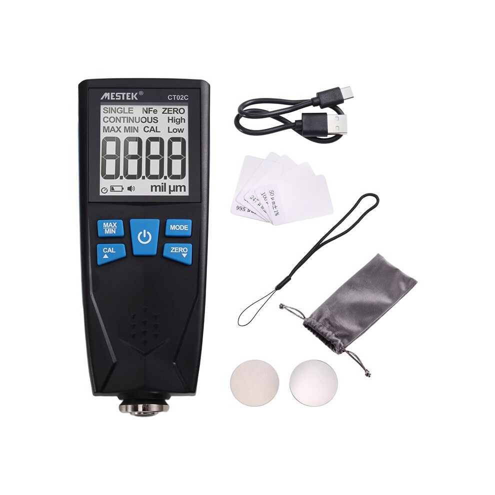 Mestek Coating Thickness Gauge Car Paint Film Thickness Tester Measuring Fe/Nfe Paint Tool 6031581663111