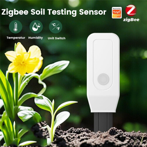 Tuya Zigbee Soil Tester Sensor Soil Moisture Sensor Temperature Meter Humidity Sensor Gardening Moisture 2
