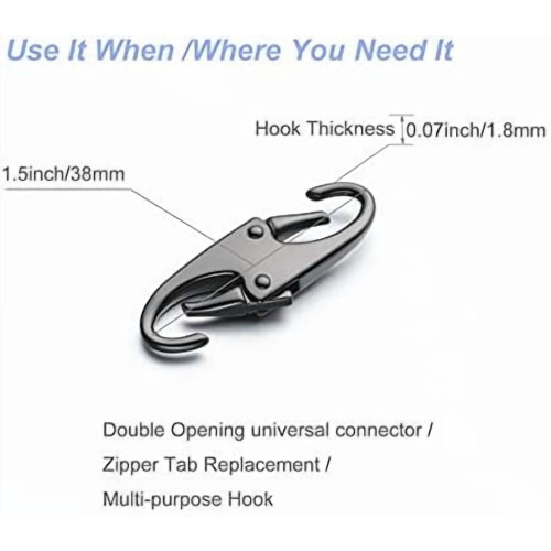 Zipper Clip Theft Detterent - Keep The Zipper Closed - Zipper Pull Replacement 1