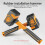 Multifunctional Rubber Hammer Tile Soft Rubber Percussion Hammer Square Hammer Construction Worker Professional Tool 4