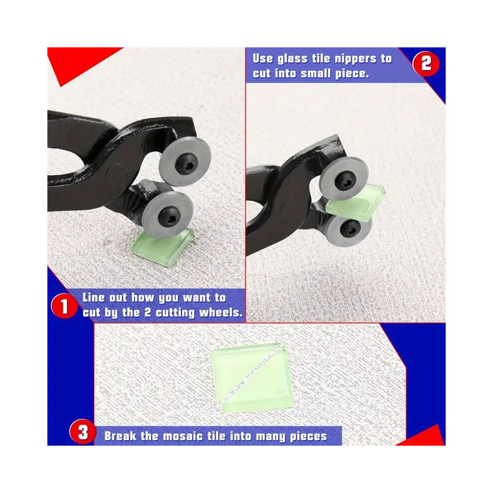Portable Glass Tile Nippers Wheeled Tile Pliers Cutting Tools Ceramic Breaking Pliers For Diy Glass Ceramic Cutter 4714085183522