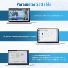 Registrador de Dados de Temperatura e Umidade Digital com Sensor Externo, Registrador de Temperatura USB Reutilizável para Armazenamento de Alimentos