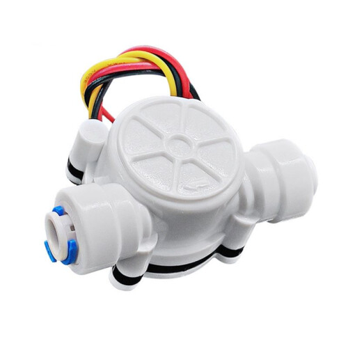 1/4" PE Water Meter Flow Sensor Counter 0.5-6L/Min High-Precision Indicator Dispenser Flowmeter for Water Dispenser 2