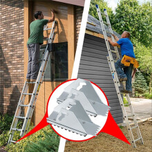 2 Pack Anti-Skid Shoe Kit for Extension Ladders,Rubber Padded Feet,Extension Ladder Parts,for D1200, D1300, D1700 Models