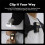 LED Flashlight Rechargeable, 800 Lumens  Work Lihgt, Small EDC Flashlight Clip  with Back Clip,Black 6