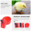 2Pcs Poultry Drinking Bowl Ducks Drinker Water Dispenser for Chicken (Red) 8