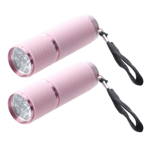 2X Outdoor   Rubber Coated 9-LED Flashlight Torch