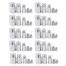 10X Weight 1G 2G 5G 10G 20G Chrome Plating Calibration Gram Scale Weight Set for Digital Scale Balance Silvery White