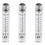 3X Black Adjustable Knob 0.1-1 GPM Panel Type Water Flow Meter LZM-15 1