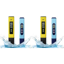 2X Testeur de Qualité de L'Eau, Ph Mètre Kit de Mesure 2 En 1 Avec 1 Mètre Avec 0-14.00Ph et 0-9990 Pm / Min.