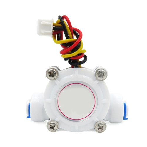 1/4" PE Water Meter Flow Sensor Counter 0.5-6L/Min High-Precision Indicator Dispenser Flowmeter for Water Dispenser 1