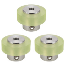 3X Rueda de Medición de la Rueda Industrial del Codificador del Poliuretano de Aluminio del 100mm