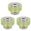 3pcs 100mm Aluminum Polyurethane Industrial Encoder Wheel Measuring Wheel for Measuring Rotary Encoder 1