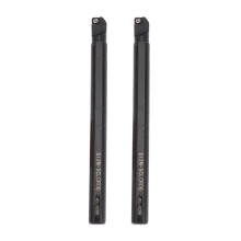 2X Outil de Tournage de Barre D'Alésage de Tour Interne S12M-SCLCR06 + Clé T8 pour CCMT0602