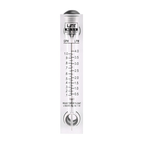 3X Black Adjustable Knob 0.1-1 GPM Panel Type Water Flow Meter LZM-15 2