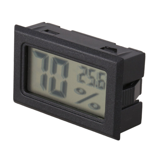2X  Digital LCD Thermometer Hygrometer Humidity Temperature Meter Probe 1