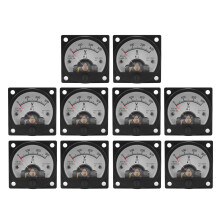 10X AC 0-300V Voltmetre Analogique Rectangle avec Cadran Rond